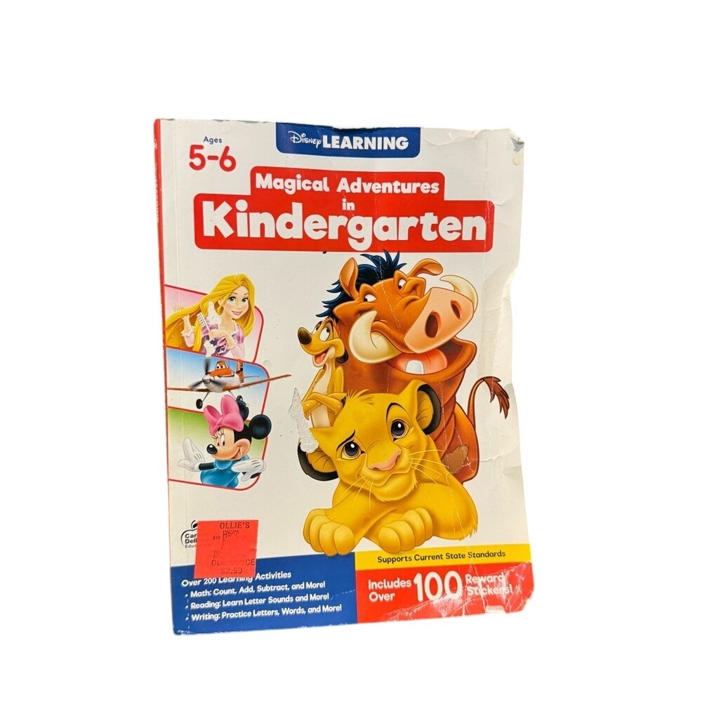 Disney Learning Magical Adventure in Kindergarten Activity Book Age 5-6 Stickers